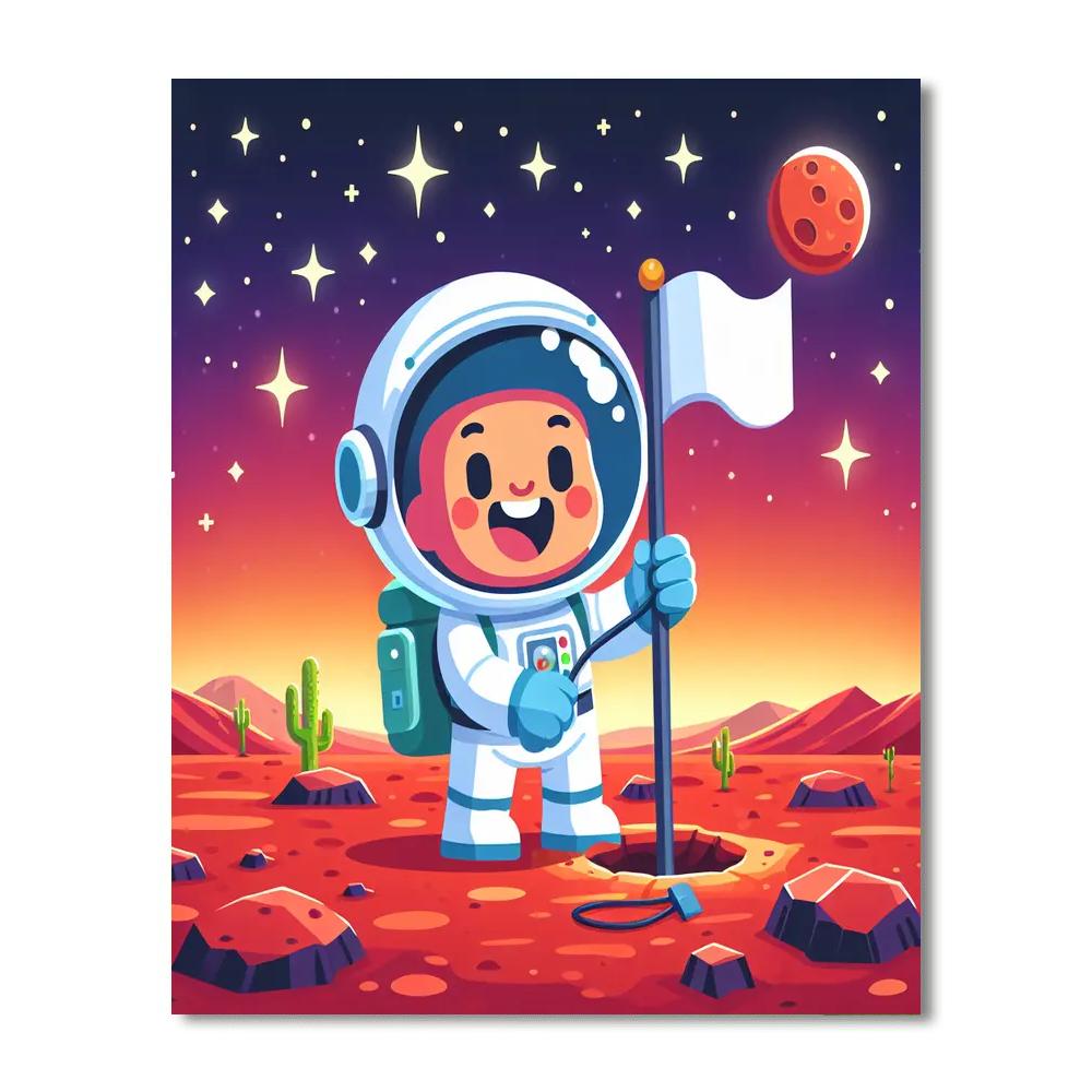 Space Journey To Mars Numbered Painting Kits