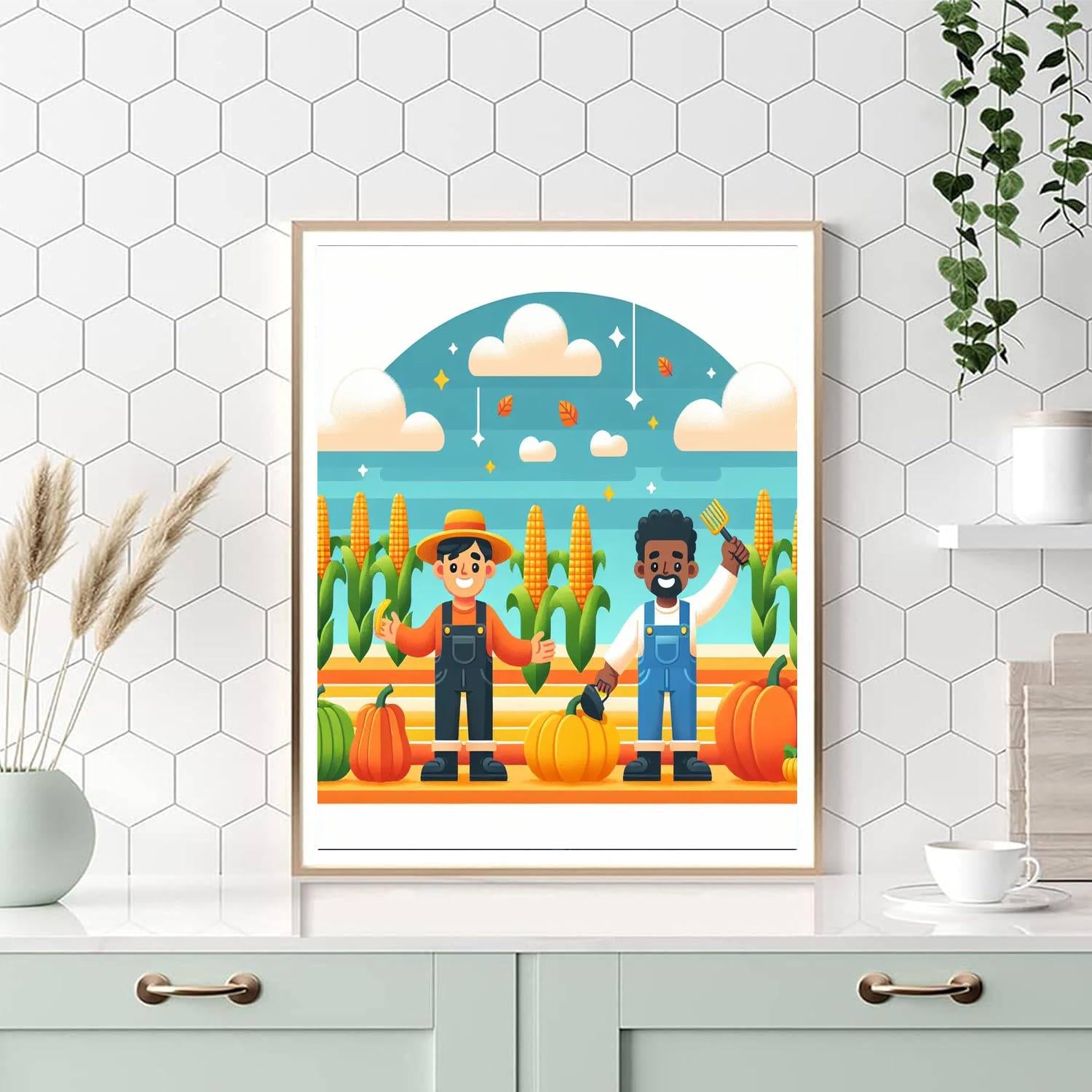 Happy Harvest Day Paint By Numbers Art