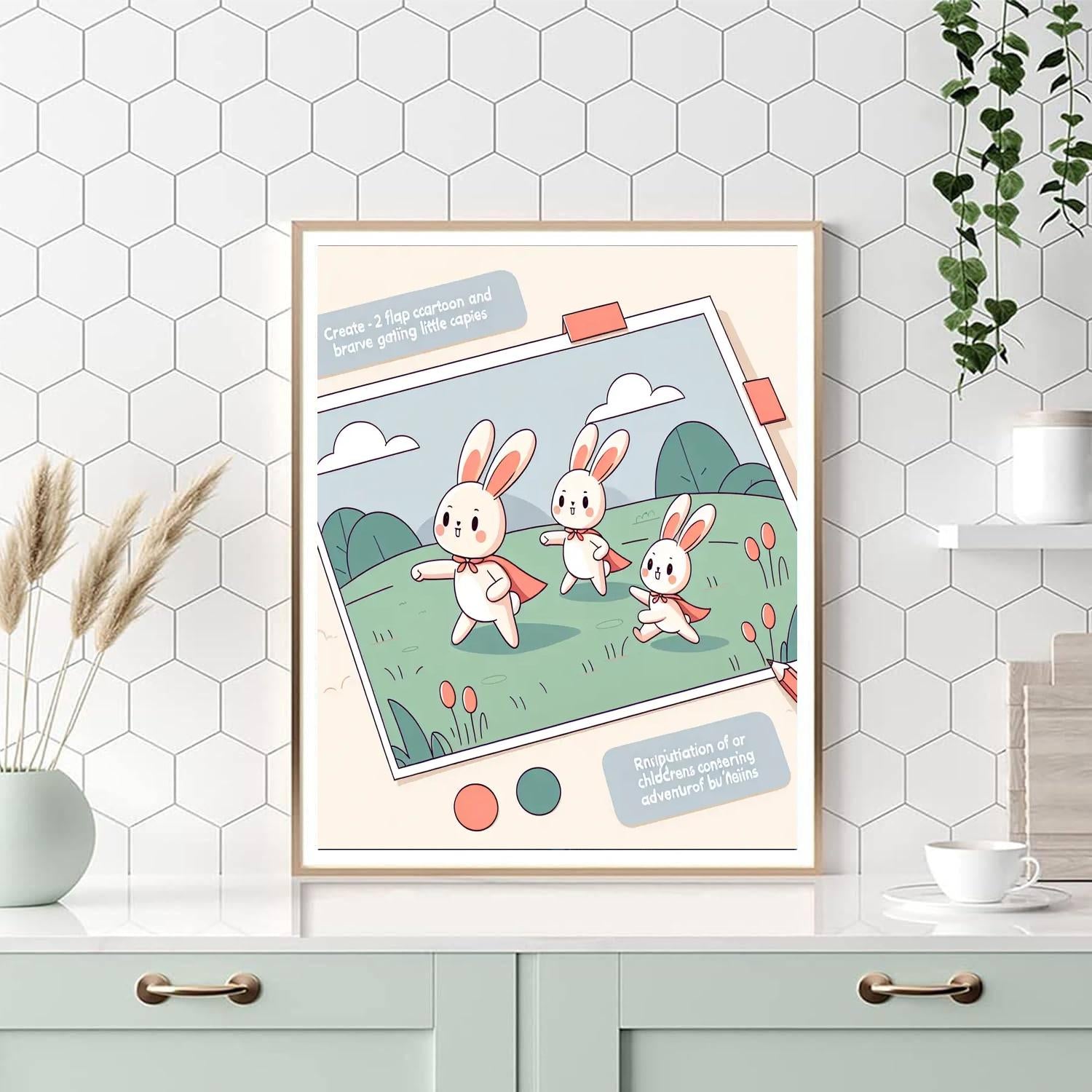 Brave Bunny Brigade Painting Number Kit