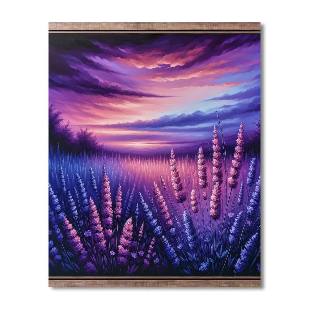 Lavender Twilight Tranquility Paint By Number