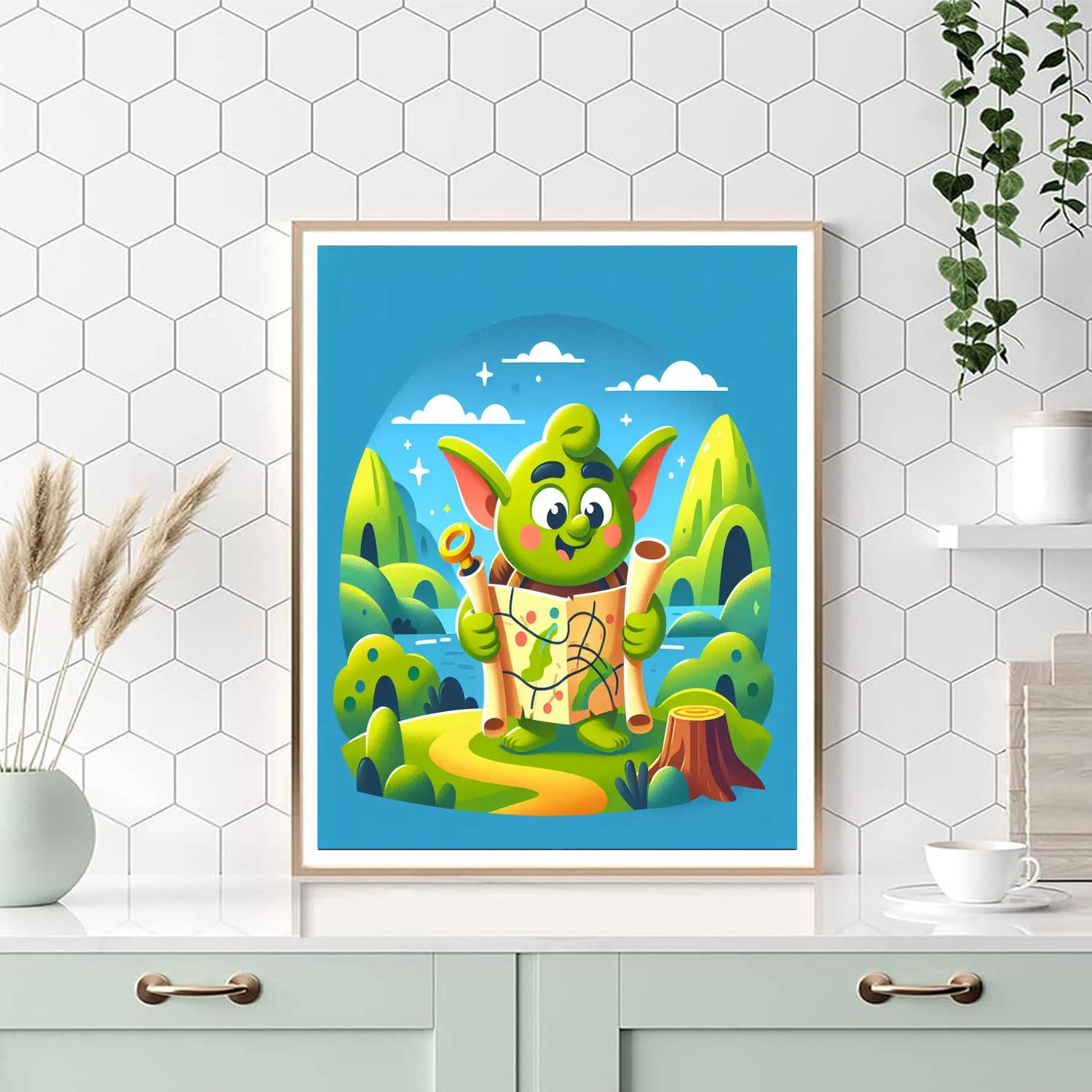 Giggly Goblin's Treasure Hunt Numbered Painting Kits