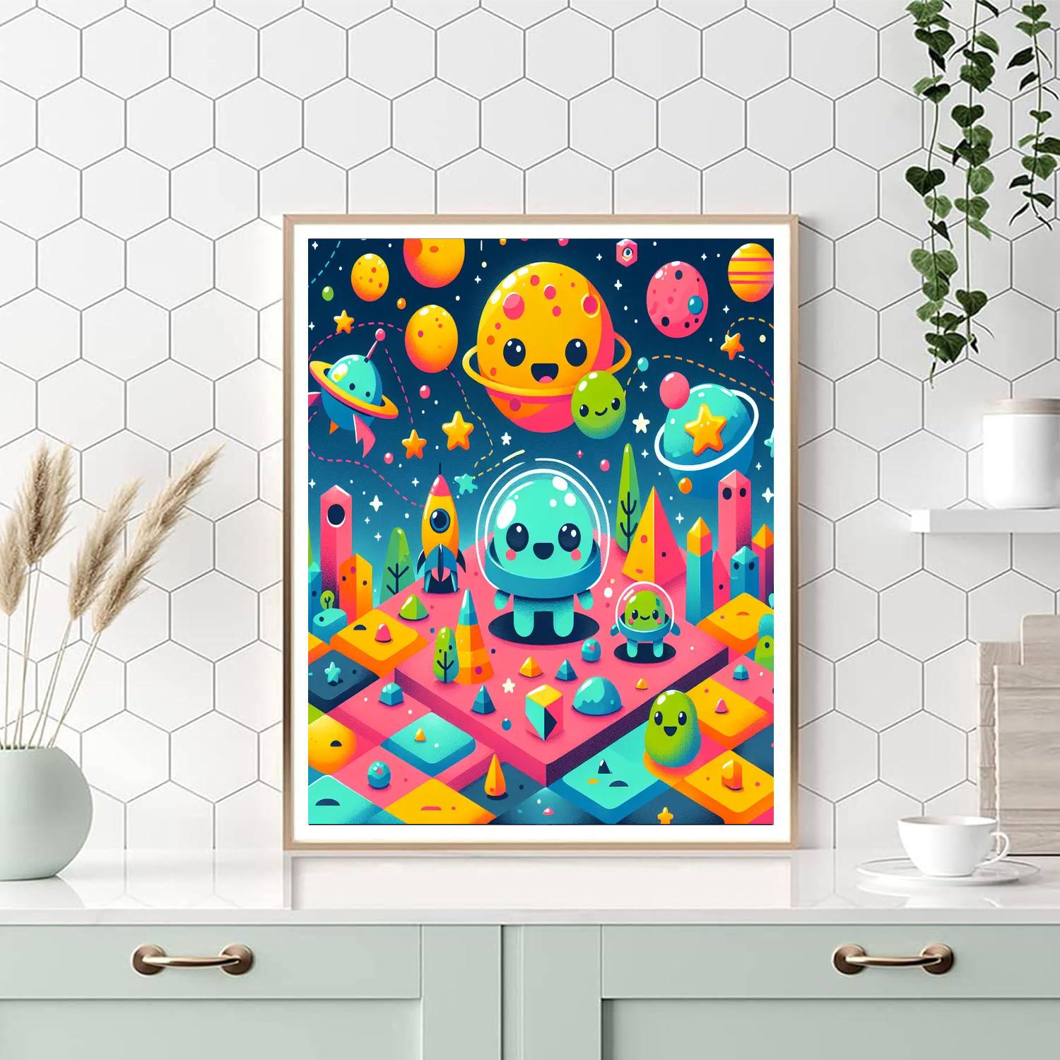 Amazing Alien Adventure Painting By Numbers Kit