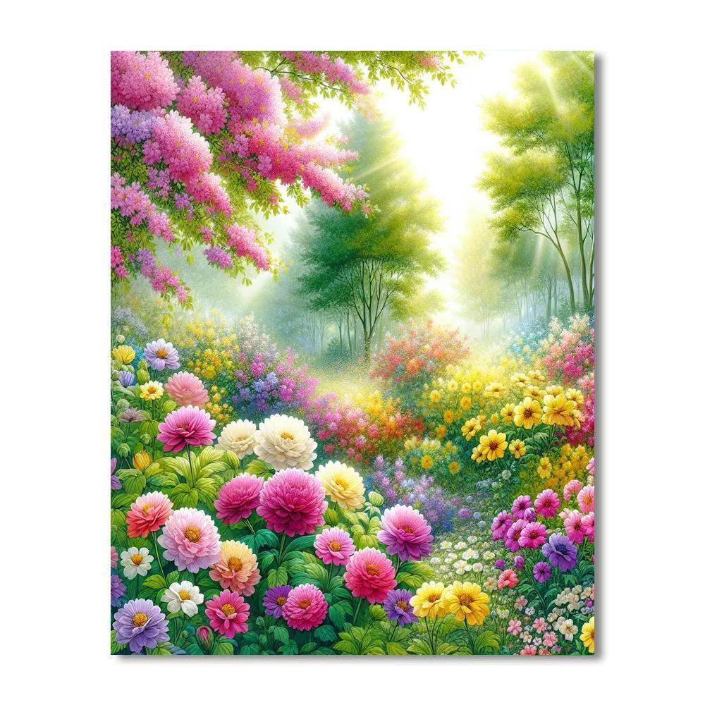 Bright Spring Blooms Paint By Color