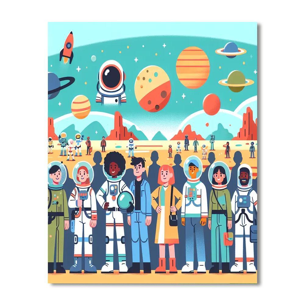 Space Ranger Patrol Painting By Numbers Kit