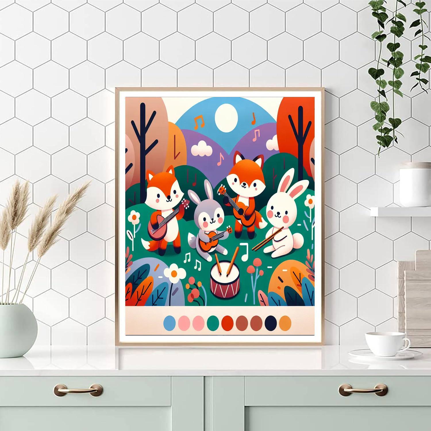 Nature's Symphony Orchestra Numbered Painting Kits