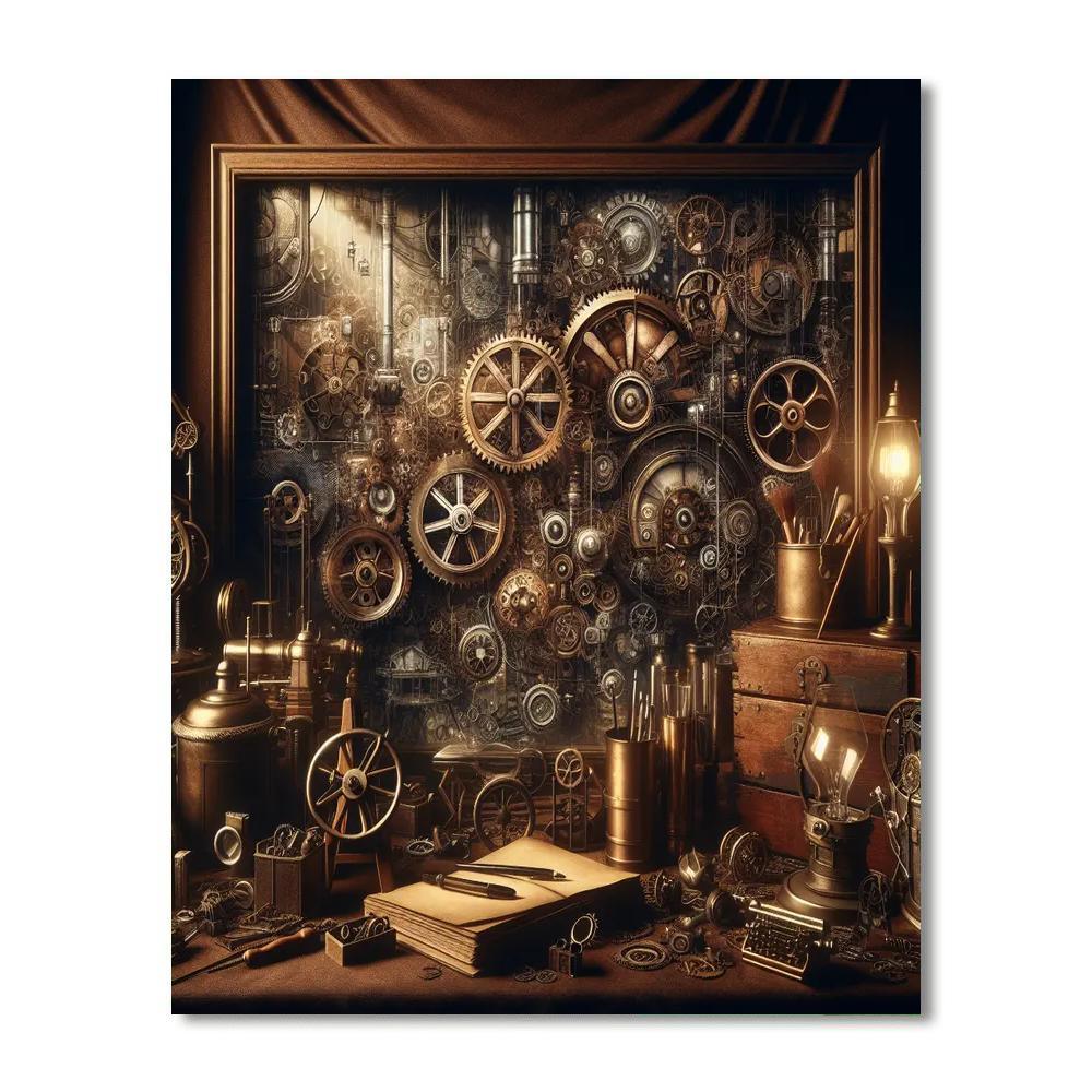 Victorian Steam Punk Fantasy Paint By Color