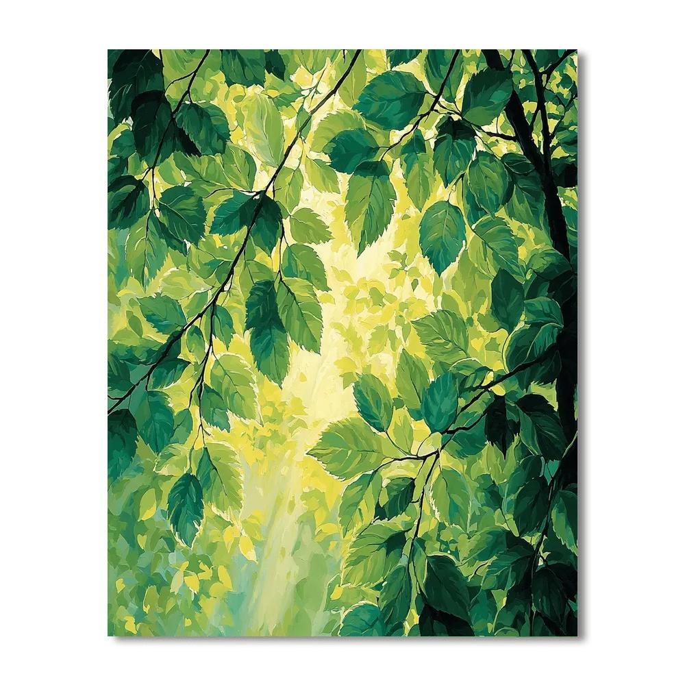 Edgar Degas Inspired Dappled Light Through Leaves  Painting Number Kit