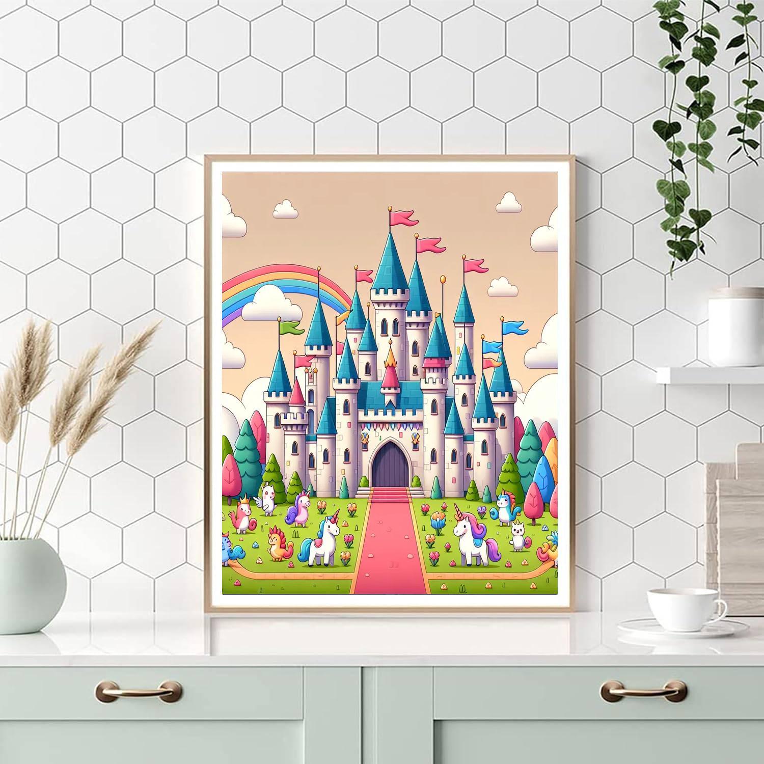 Mystic Enchanted Castle Painting By Numbers Kit
