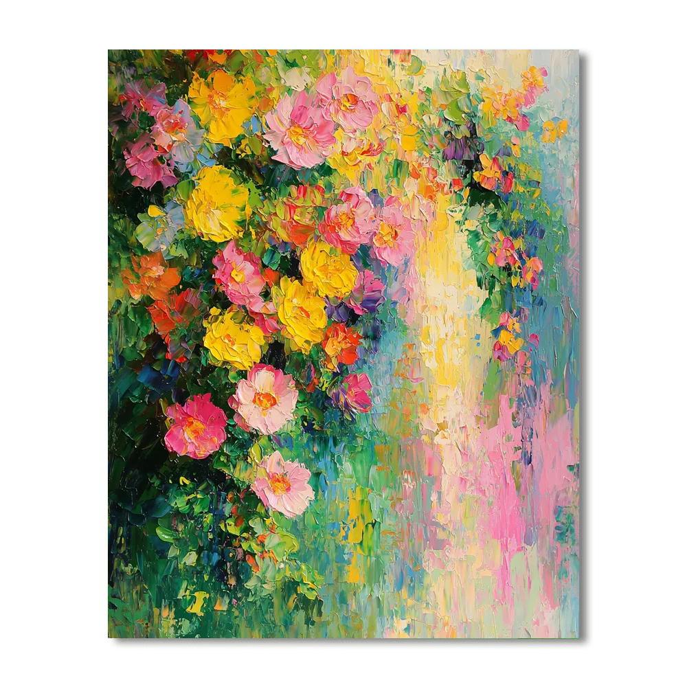 Claude Monet Inspired Whimsical Floral Escape  Numbered Painting Kits