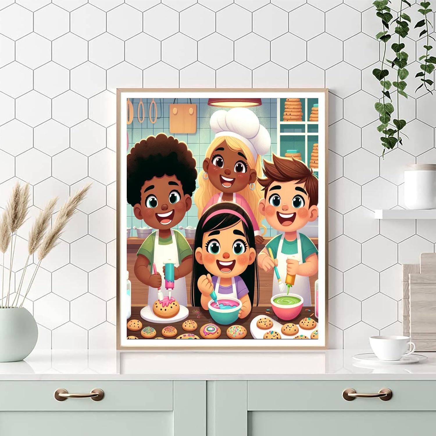 Cheerful Cookie Bakery Paint By Numbers Kits