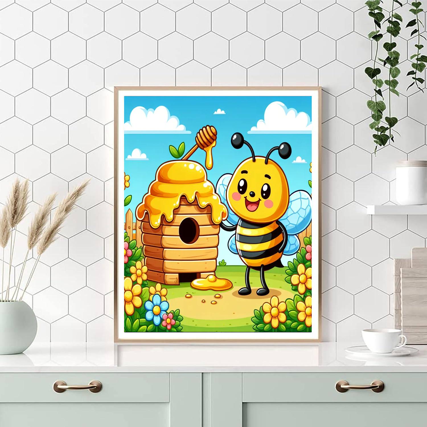 Buzzy Beehive Adventure Number Painting