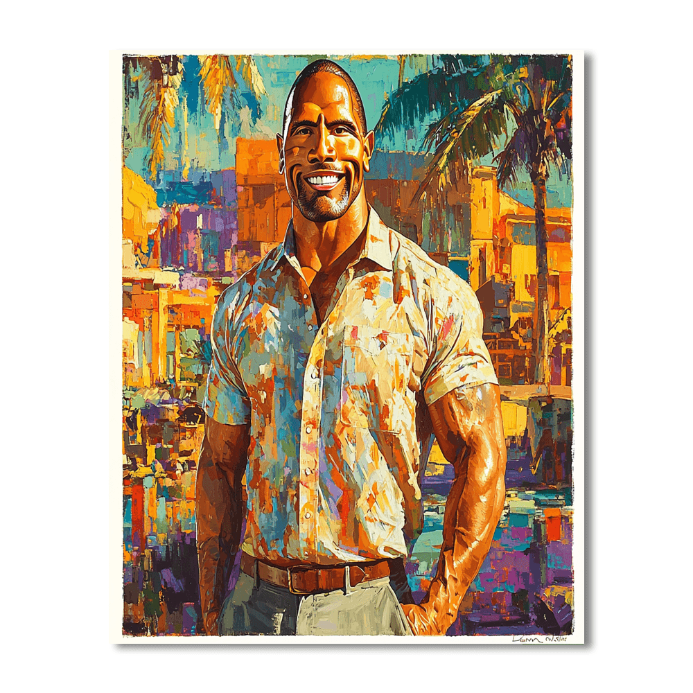 Dwayne Johnson: The Rock Of Charisma Paint By Numbers Kits