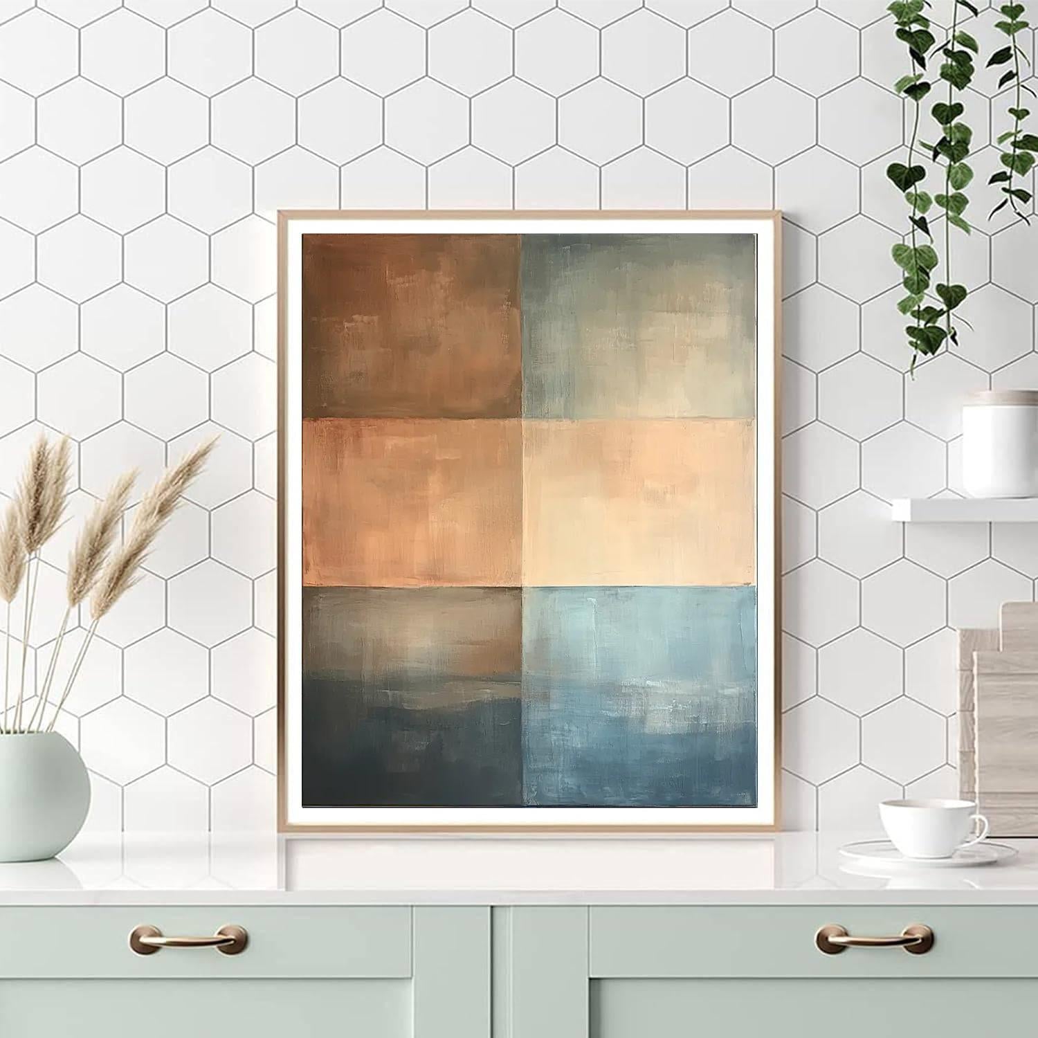 Mark Rothko Inspired Veil Of Memories  DIY Paint By Numbers