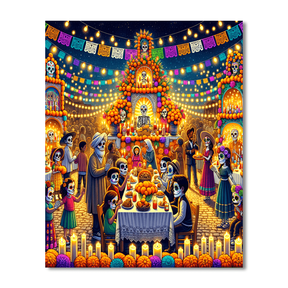 Dia De Los Muertos Paint By Numbers Kits