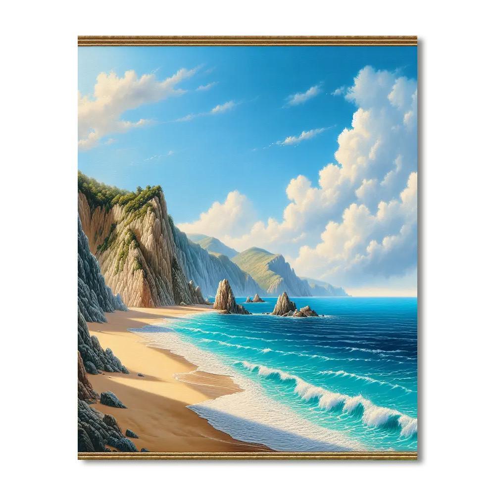 Serene Coastal Hideaway Paint By Number