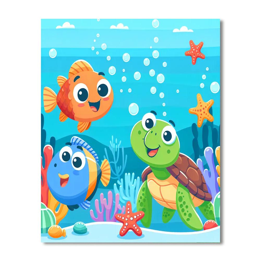 Under The Sea Explorer Painting By Numbers Kit