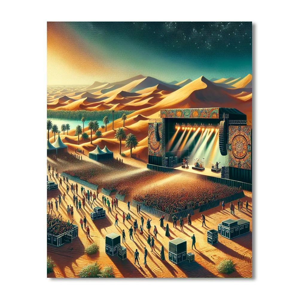 Dubai Desert Rock Festival - Uae Paint By Numbers Kits