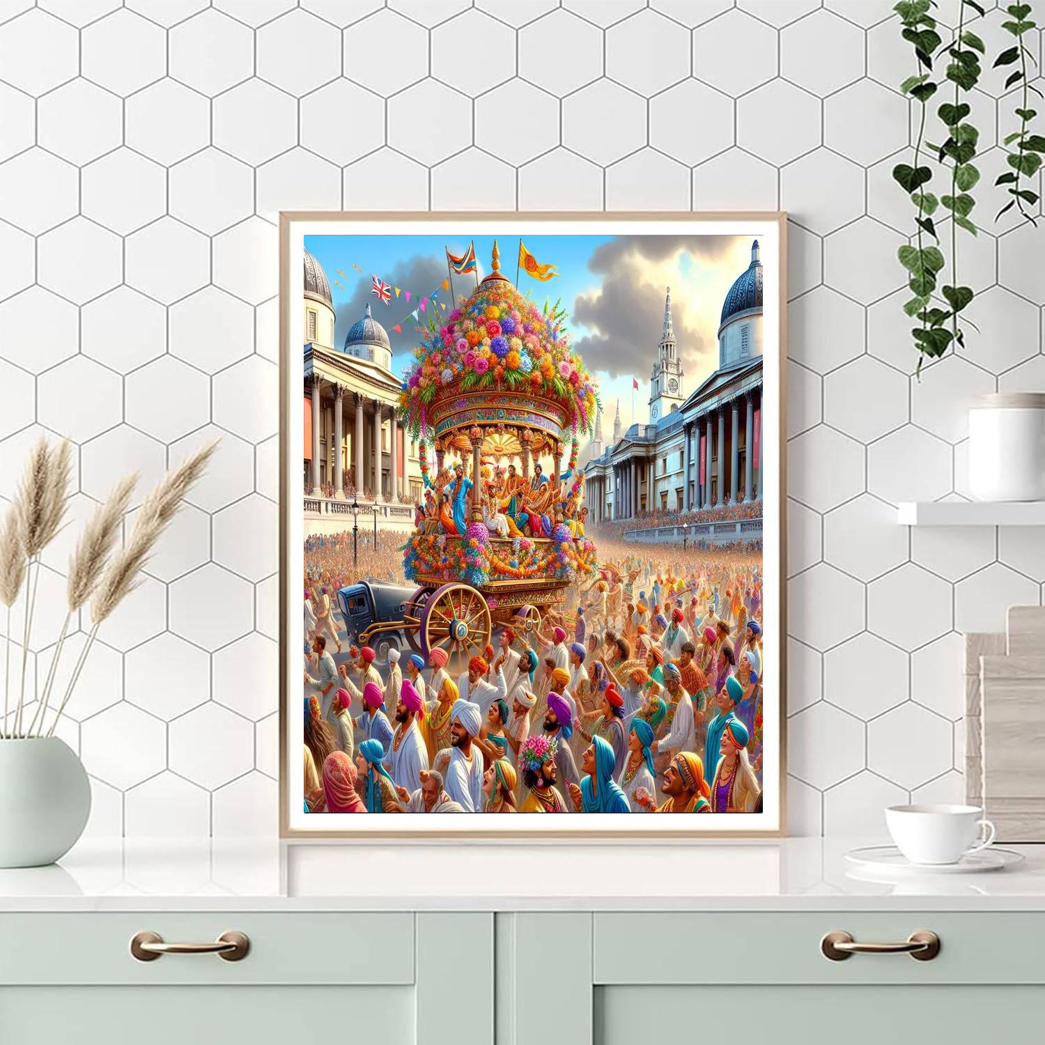 Rath Yatra - London, United Kingdom Numbered Painting Kits