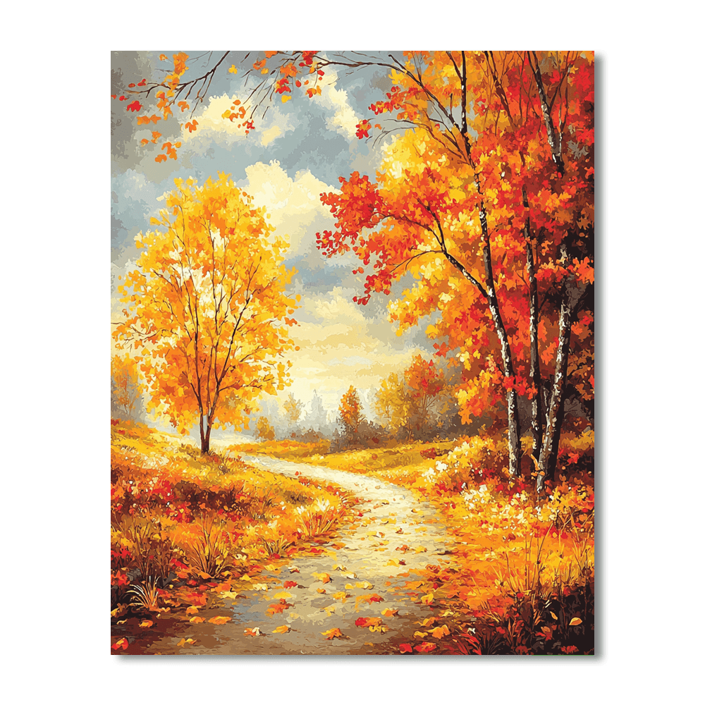 Constable Inspired A Walk Through Autumn  Painting By Numbers Kit