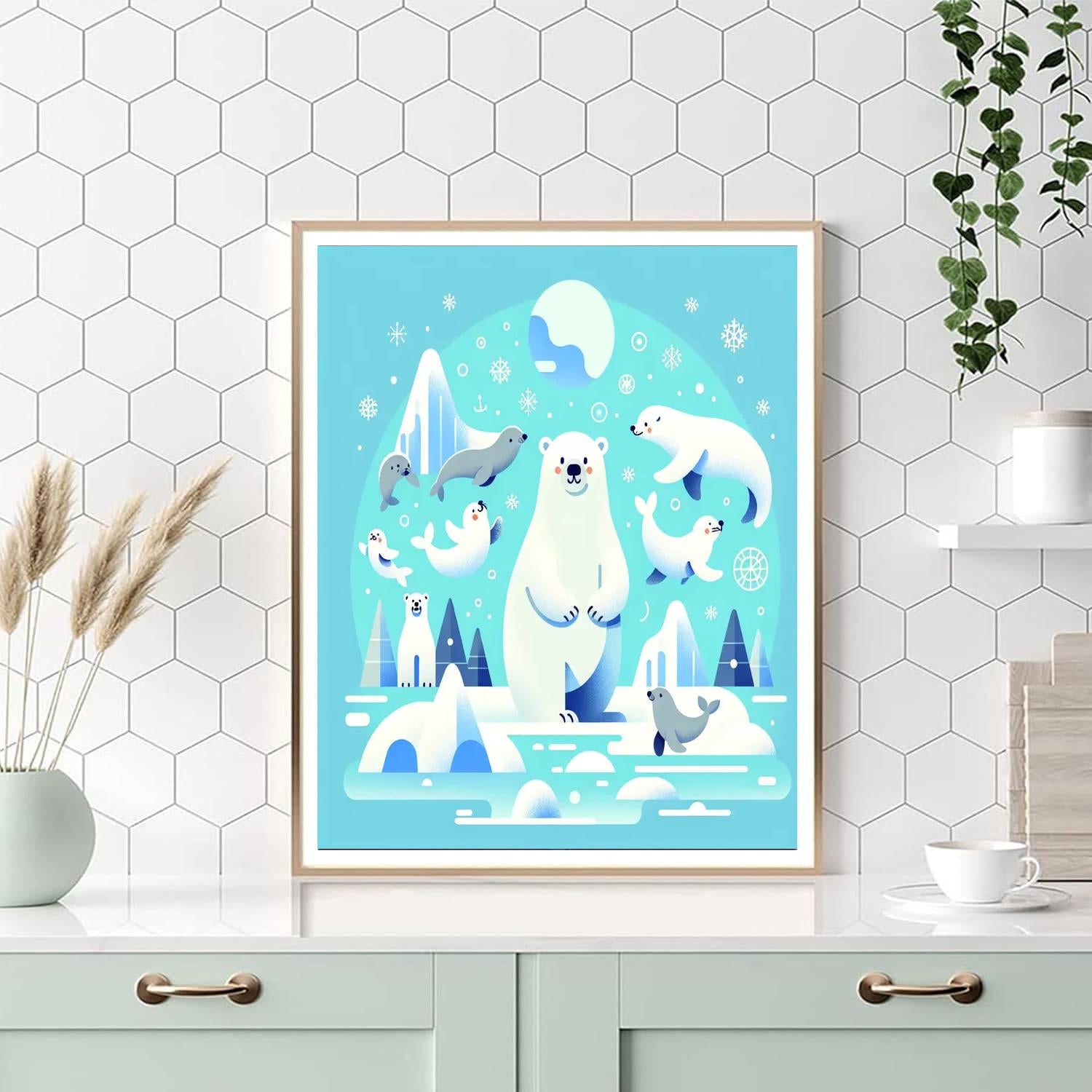Arctic Wonderland DIY Paint By Numbers