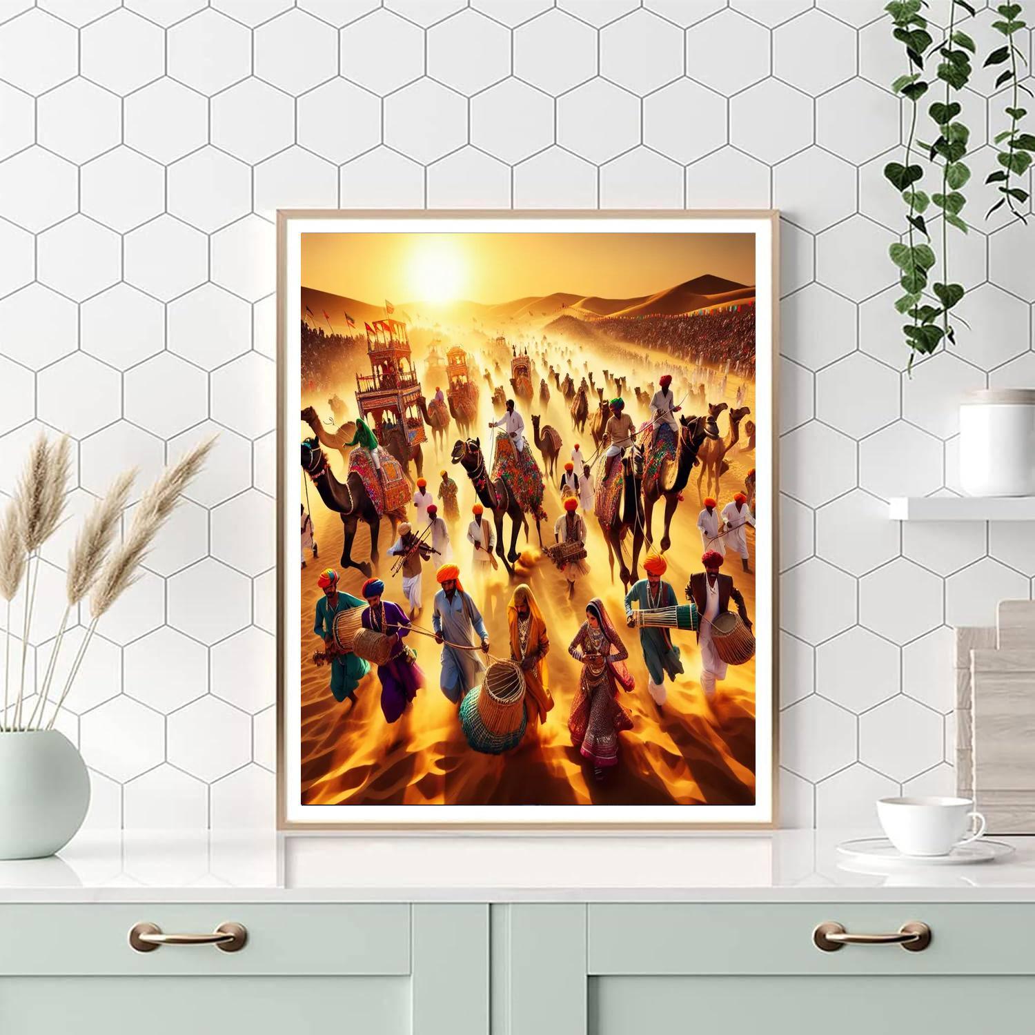 Jaisalmer Desert Festival - Rajasthan Paint By Color