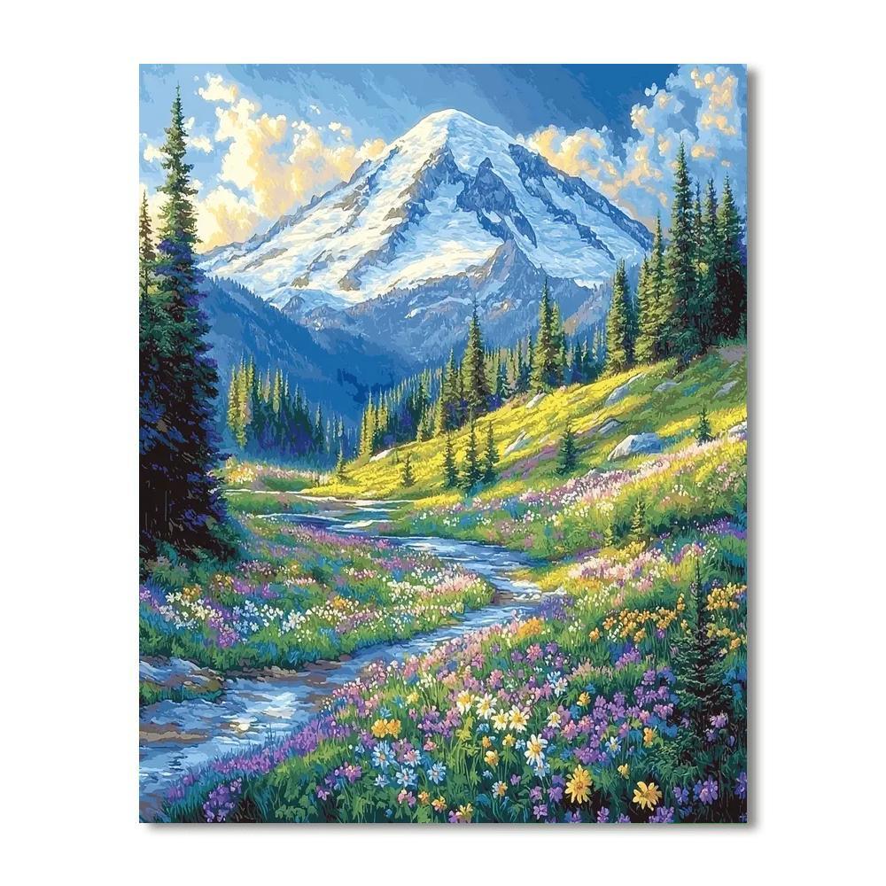 Mount Rainier - Washington Paint By Numbers