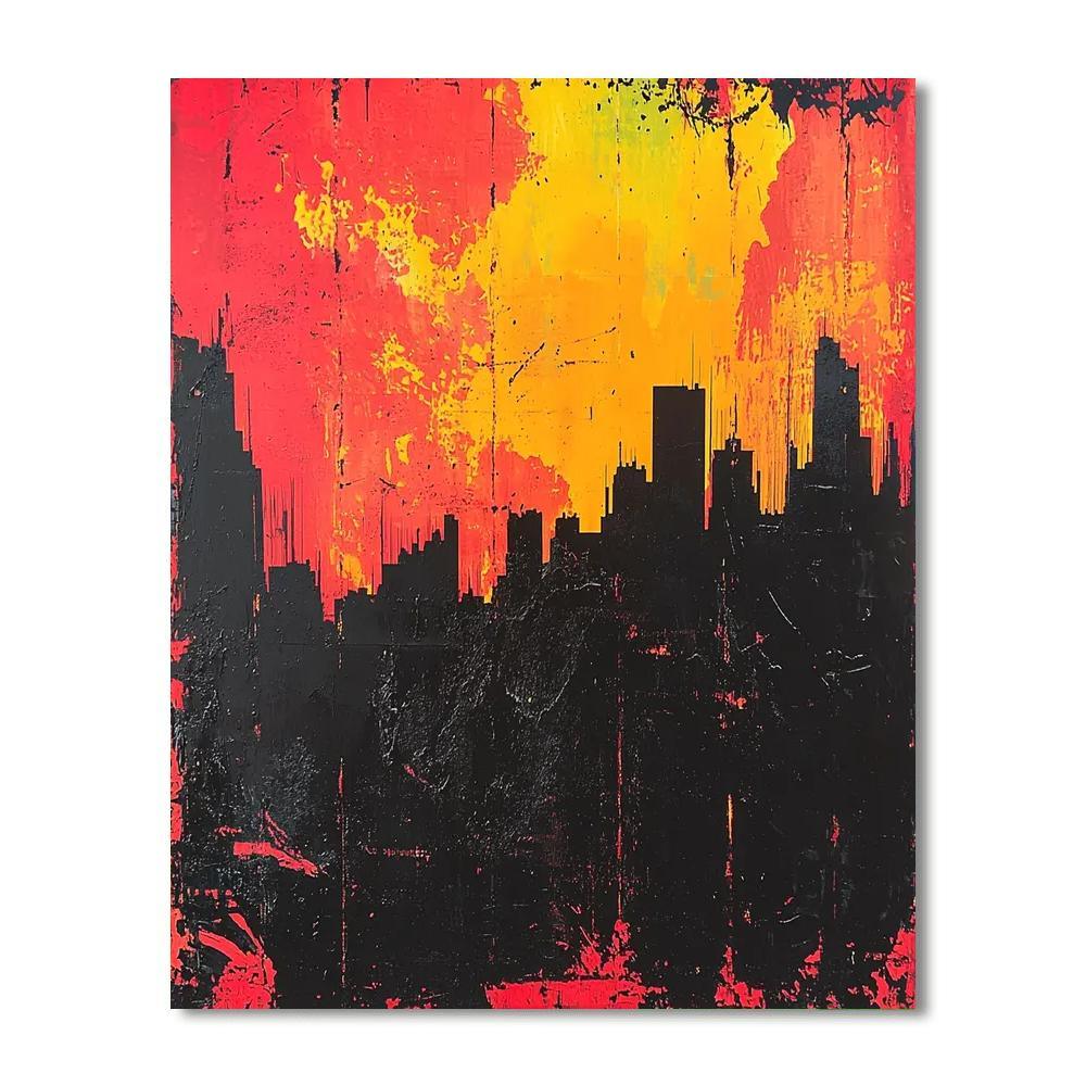 Banksy Inspired Urban Shadows  DIY Paint By Numbers