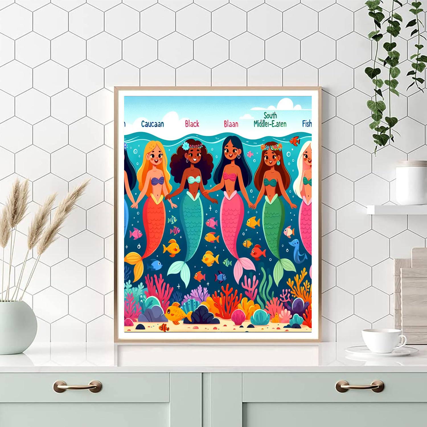 Mystical Mermaid Gathering Paint By Numbers
