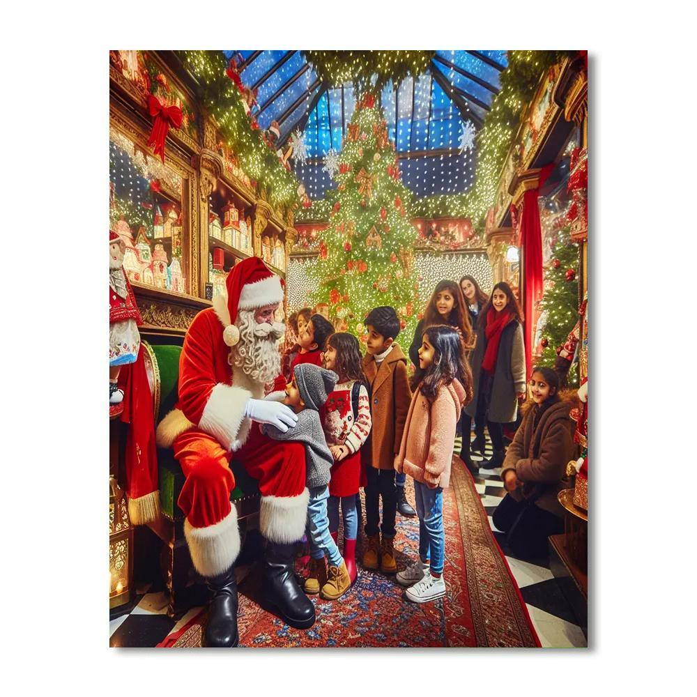 Harrods Christmas Grotto Painting By Numbers Kit
