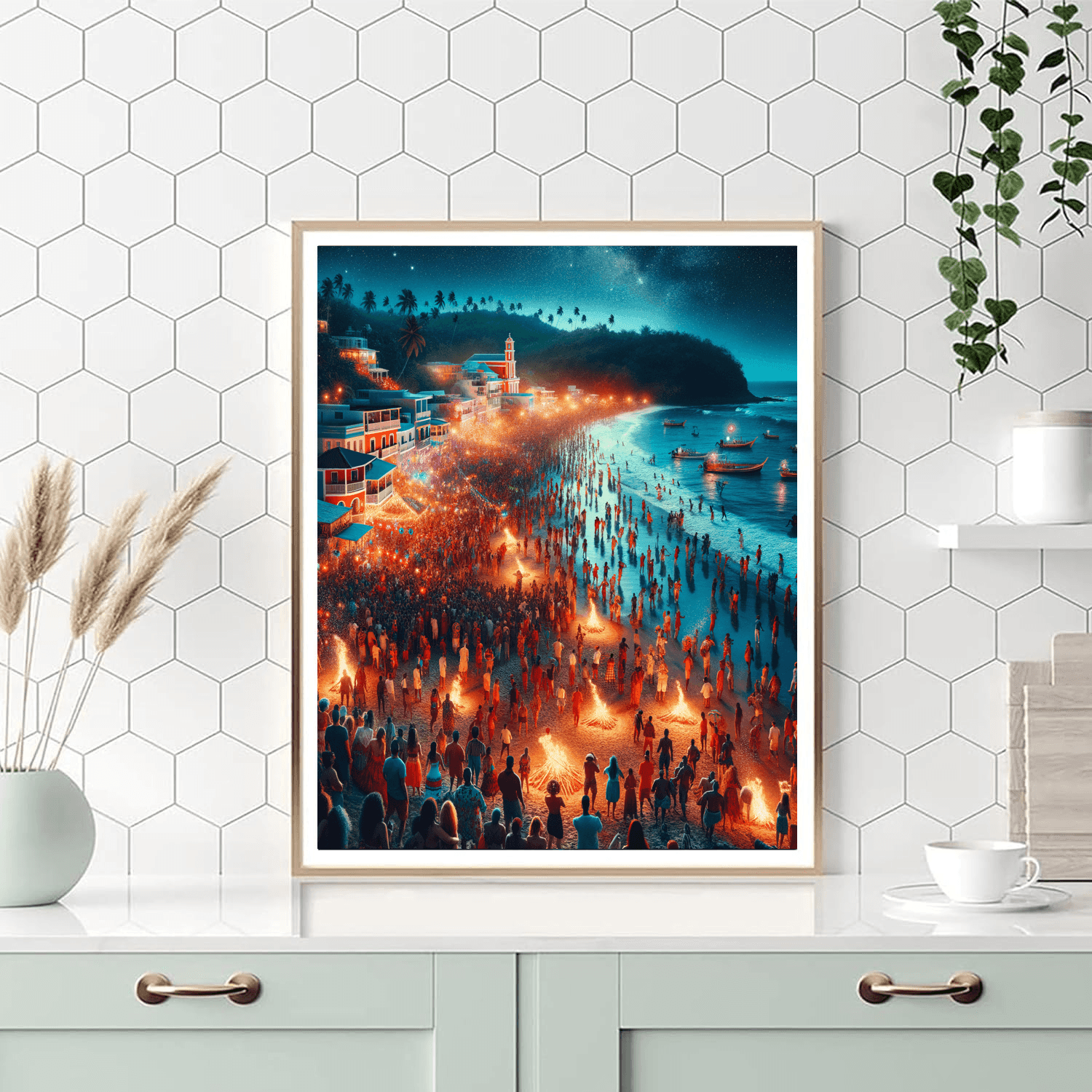 Festival Of San Juan - Puerto Rico Numbered Painting Kits