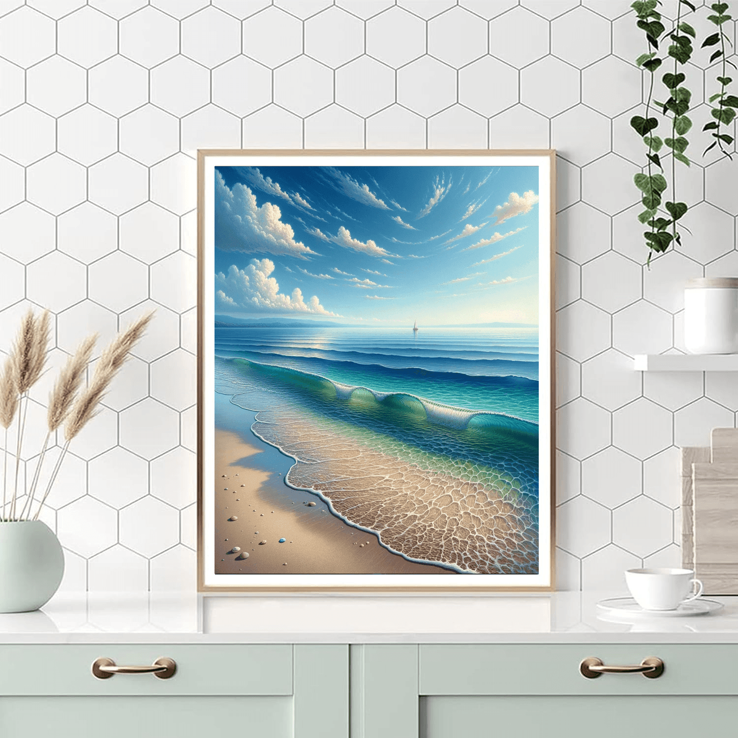 Tranquil Seaside Escape - DIY Painting By Numbers Kit