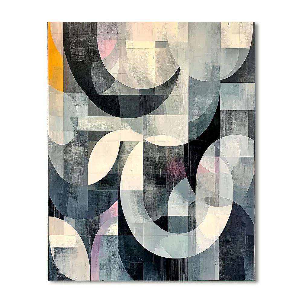 Banksy Inspired Fading Echoes  Number Painting