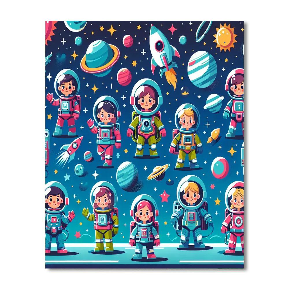 Galactic Rescue Adventure Paint By Color