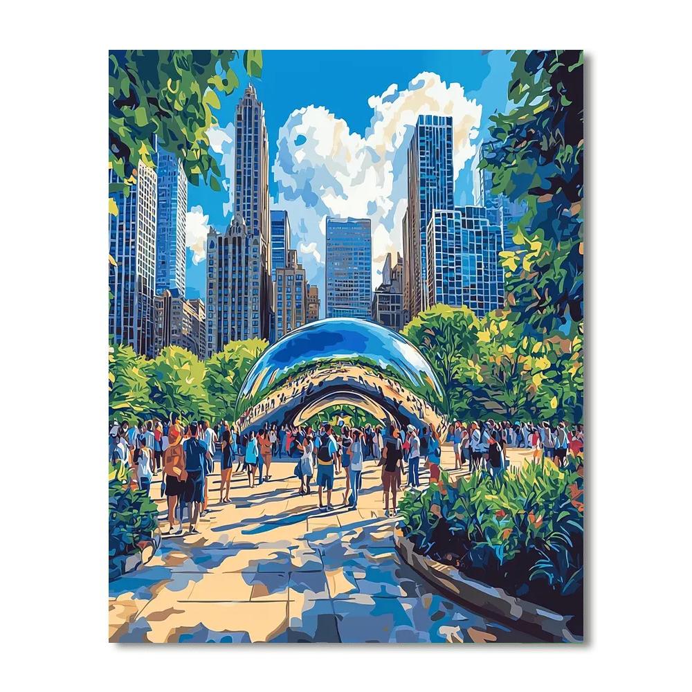 Millennium Park DIY Paint By Numbers