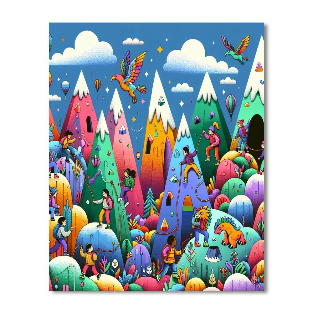 Mystic Mountains Quest Painting Number Kit