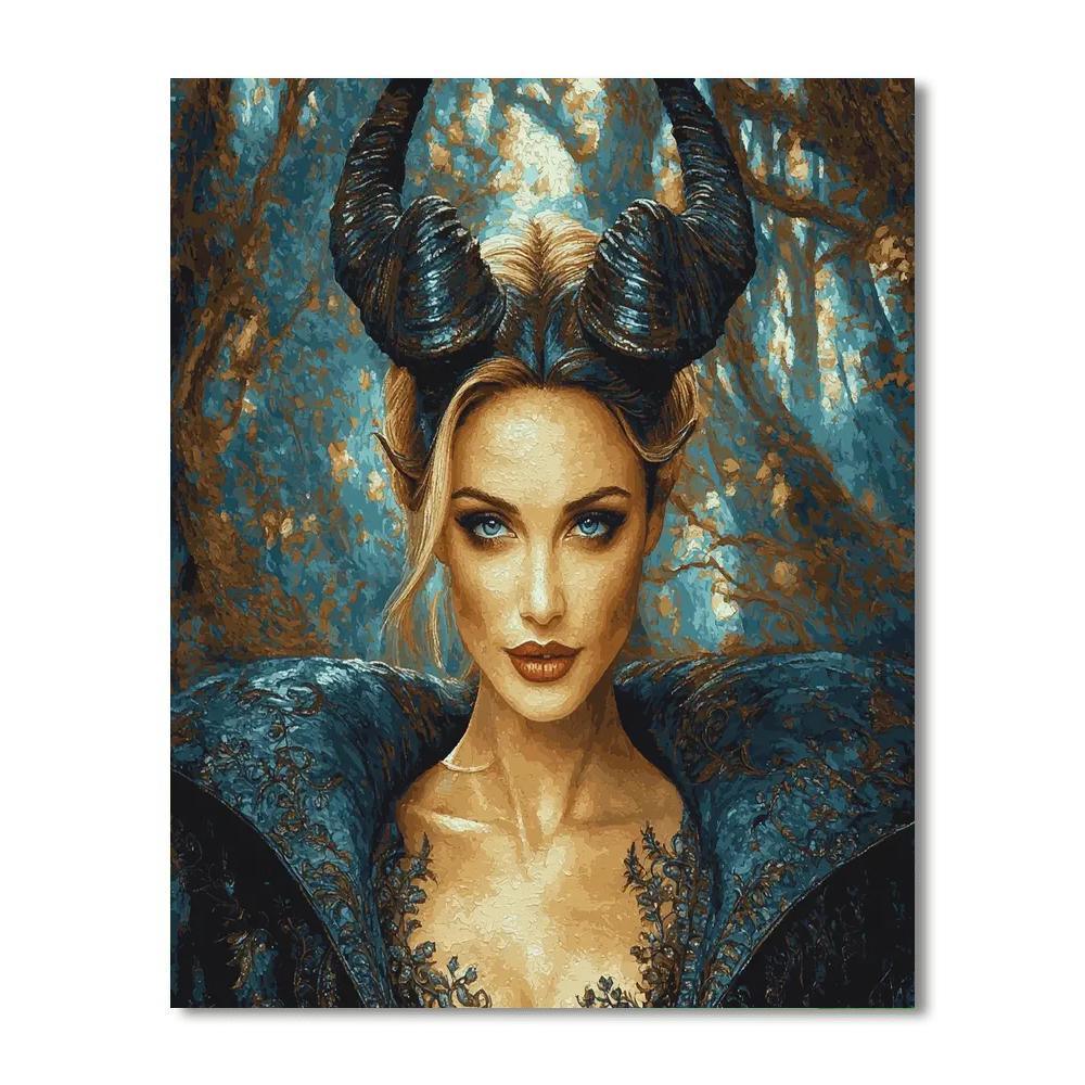Angelina Jolie: The Guardian Of Humanity As Maleficent Numbered Painting Kits