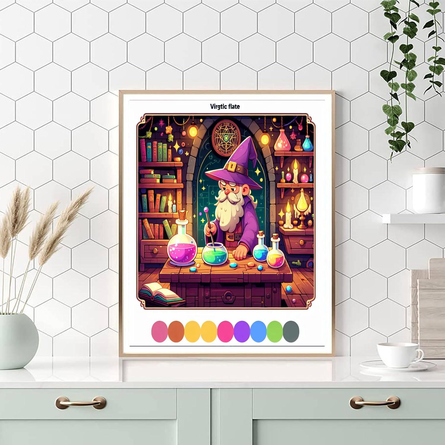 Wizard's Enclave DIY Paint By Numbers