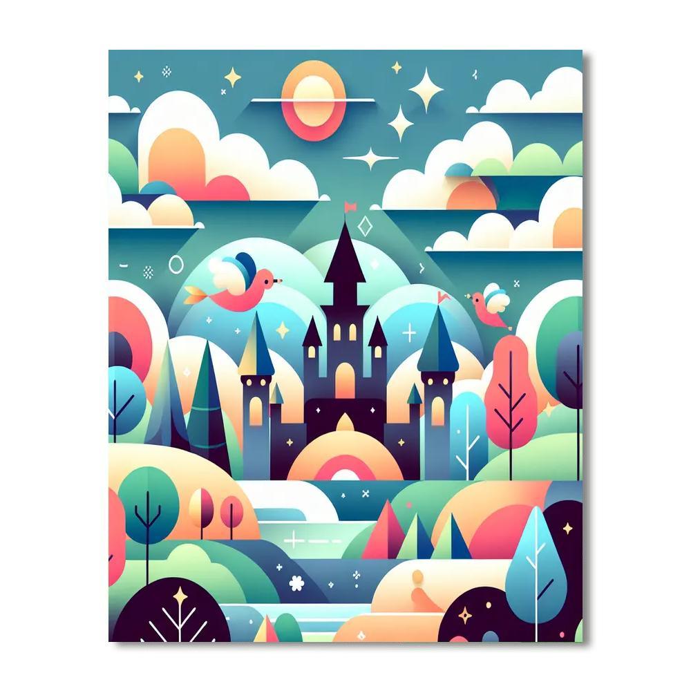 Charming Fairy Tale Land Paint By Number
