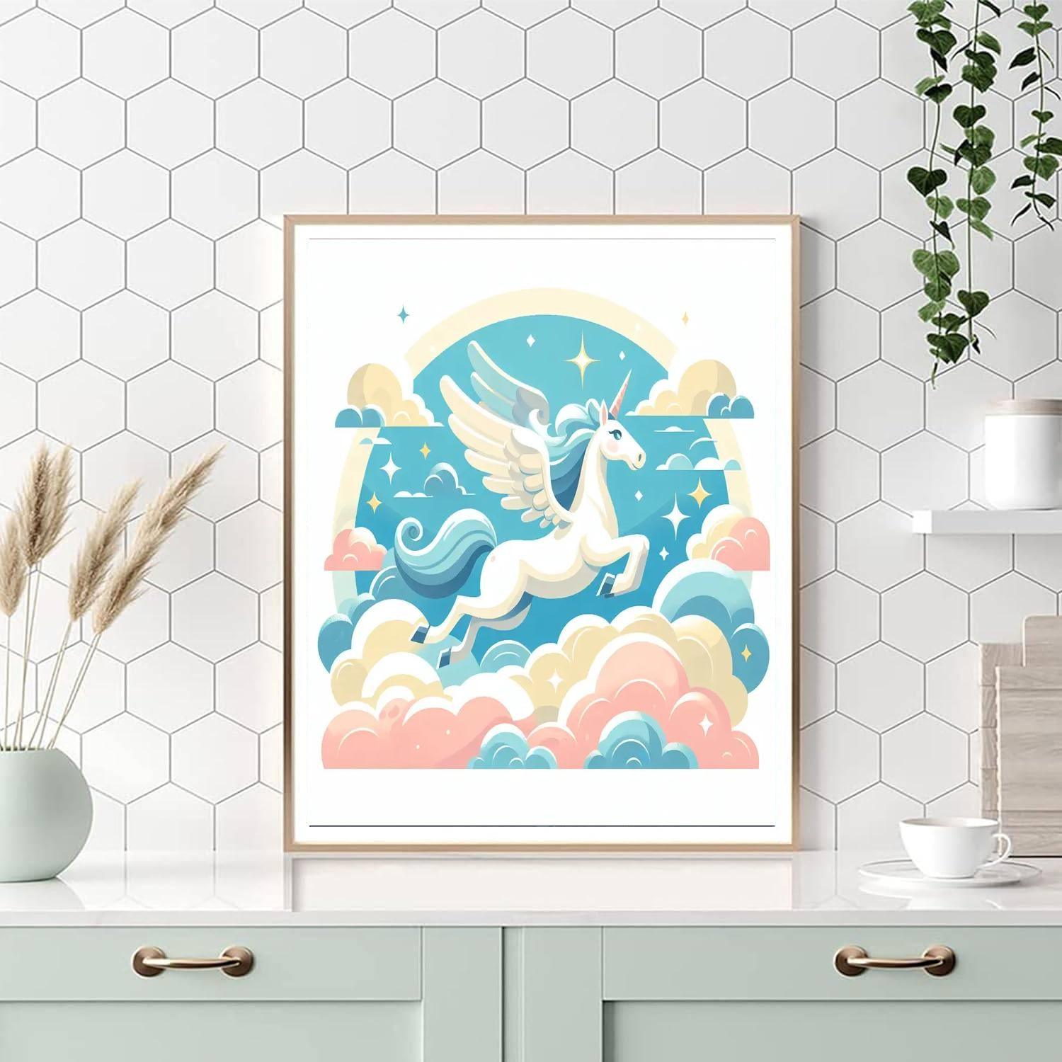 Magical Pegasus Flight Painting By Numbers Kit