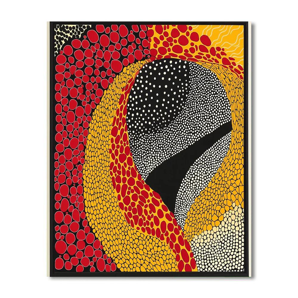 Yayoi Kusama Inspired Abstract Continuum  Paint By Numbers