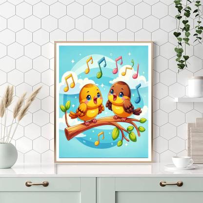 Singing Sparrows Painting By Numbers Kit