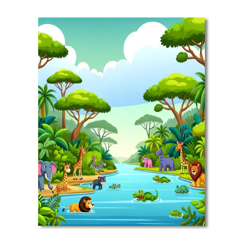 Safari Jungle Retreat Paint By Number