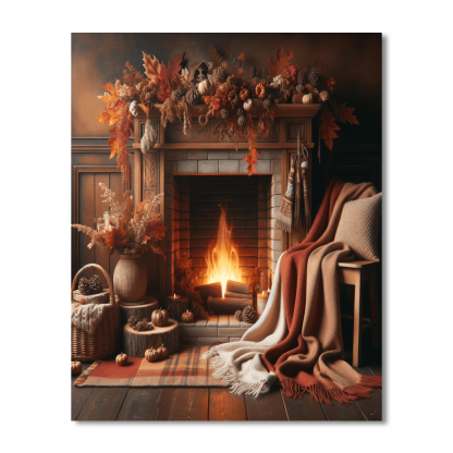 Dancing Flames Of Autumn Paint By Number