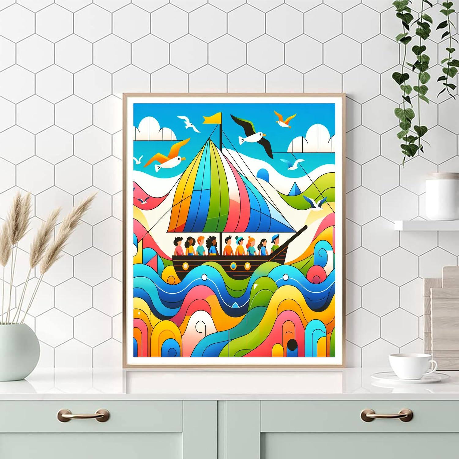 Sea Voyage Discovery Numbered Painting Kits