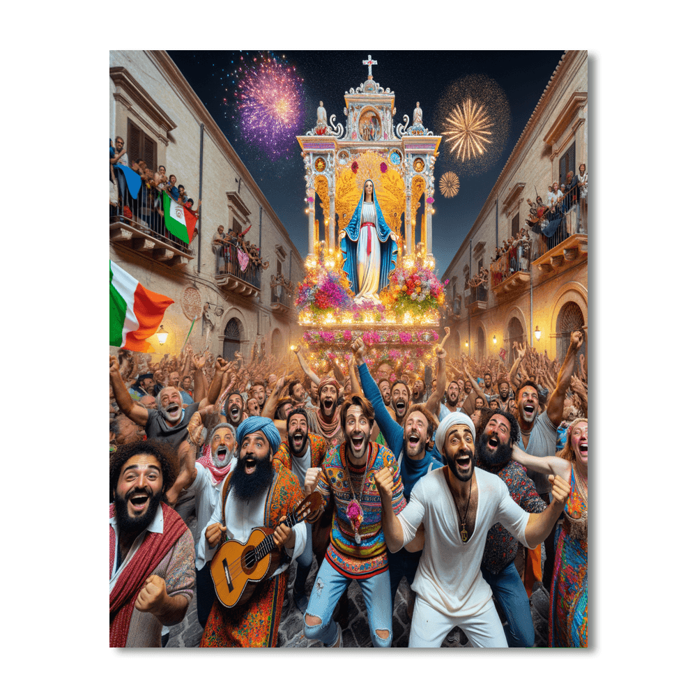 Festa Della Madonna Bruna - Italy Number Painting