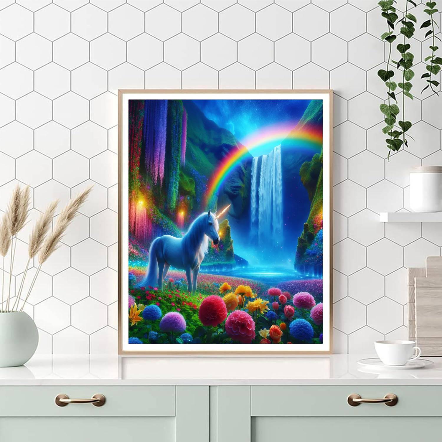 Mythical Unicorn Realm Paint By Numbers Art