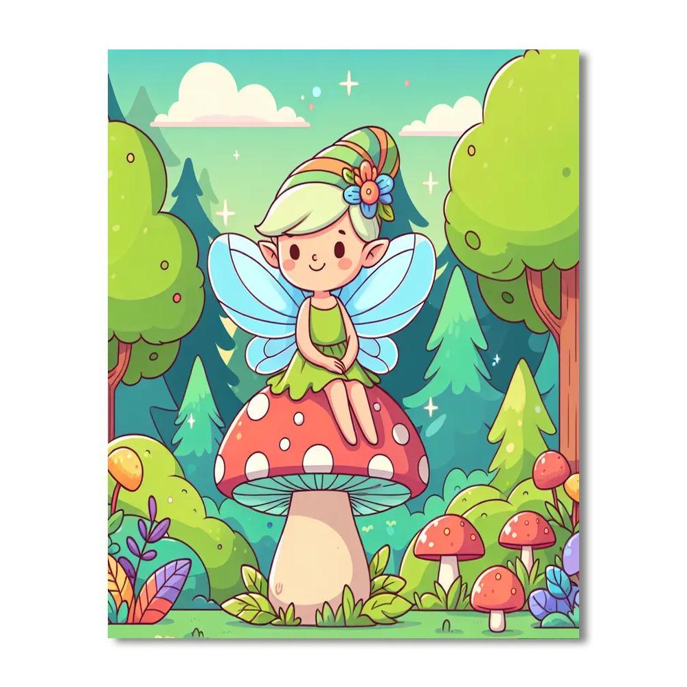 Mystical Fairy Woods DIY Paint By Numbers