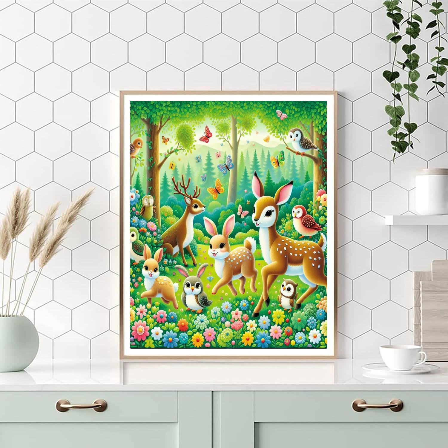Joyful Forest Parade Paint By Color