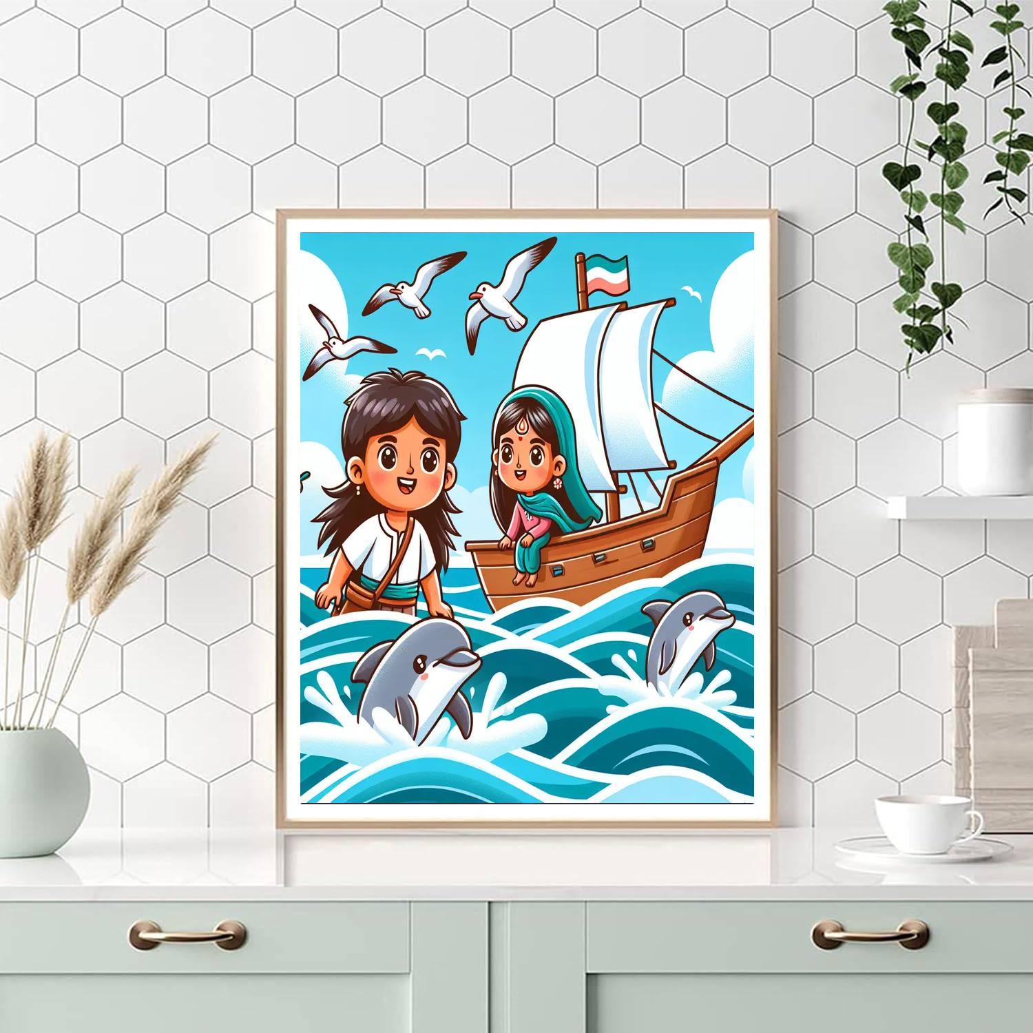 Adventurous Sea Voyage Painting By Numbers Kit