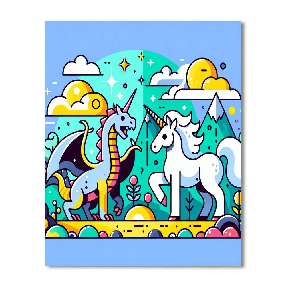 Mythical Creatures Expedition Numbered Painting Kits